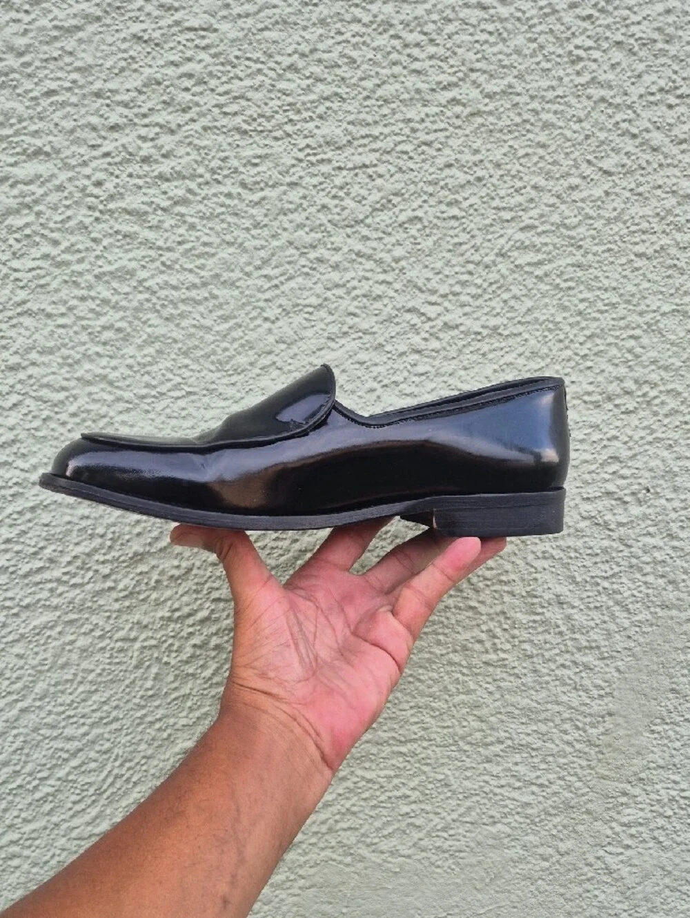 Bostonian (ITALY) Men's Florentine Black Patent Leather Slip-On Luxury Loafers